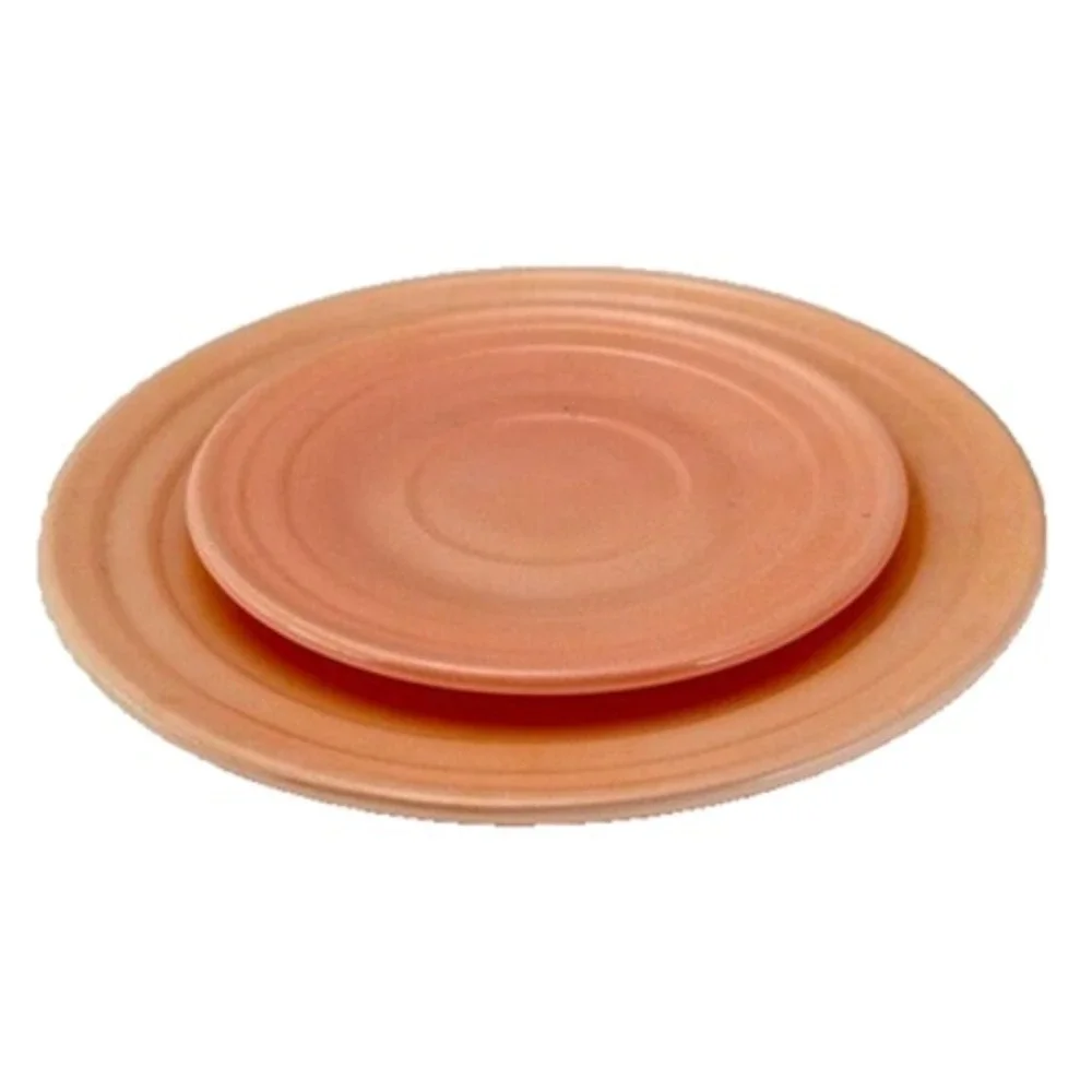 Vintage Pink Hazel Atlas Little Hostess Tea Set Plate & Saucer‎ Pastelware